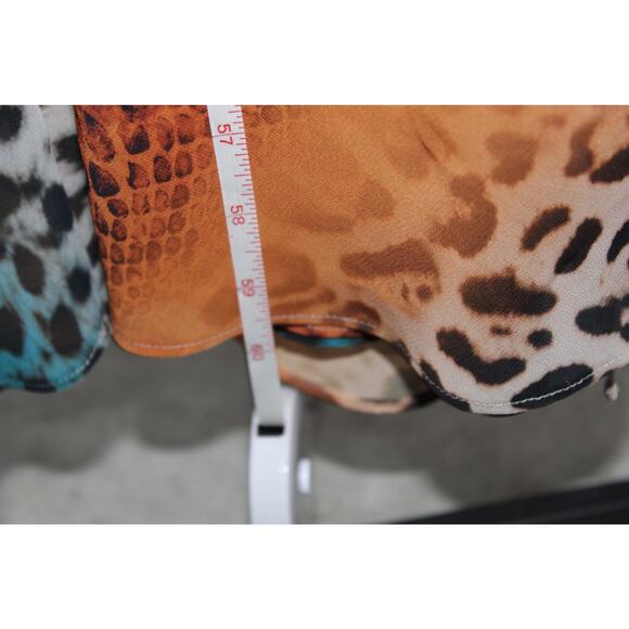 Marciano Y2K 90s Maxi Dress 8 semi-formal animal print mobwife corset HCD prom - Picture 7 of 12